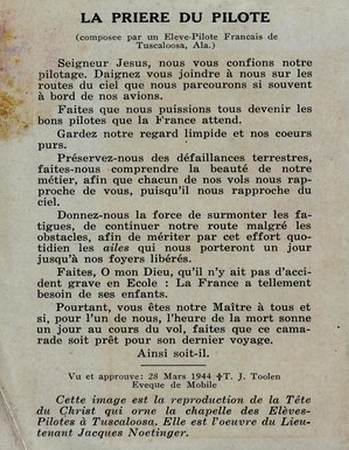 CFPNA: La pri&egrave;re du Pilote