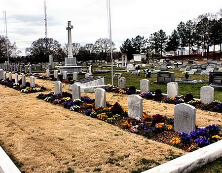 CFPNA: Cimeti&egrave;re d'oakwood - Le Carr&eacute; des Fran&ccedil;ais.